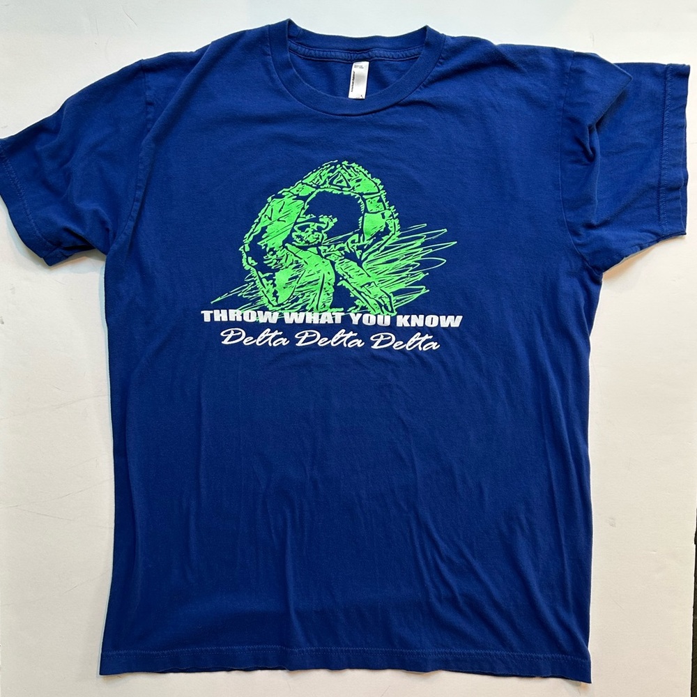 3/$12 Delta Delta Delta Throw What You Know unisex T shirt Greek life sorority